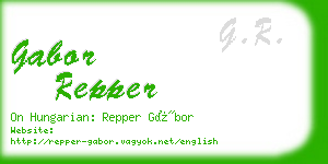 gabor repper business card